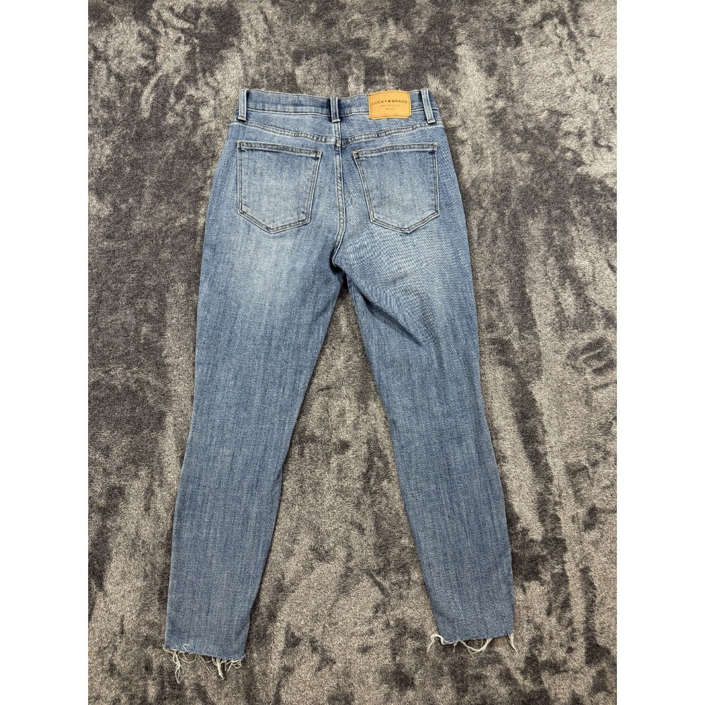 Lucky Brand Bridgette High Rise Ankle Skinny Jeans Button Fly Light Wash 8/29 - Picture 6 of 13